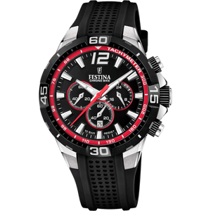 OROLOGIO FESTINA CHRONO BIKE COLORE NERO, CINTURINO IN SILICONE - Gioielleria Conte