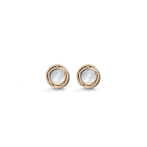 Damiani | D.Side Orecchini in oro rosa, madreperla e diamanti - Gioielleria Conte