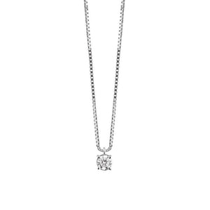 Damiani | Luce Collana in oro bianco con diamanti 0,21 carati - Gioielleria Conte