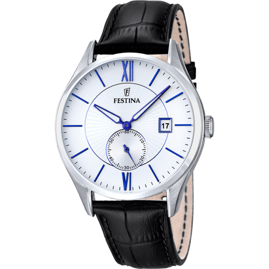 OROLOGIO FESTINA ARGENTO CINGHIA PELLE, UOMO - Gioielleria Conte