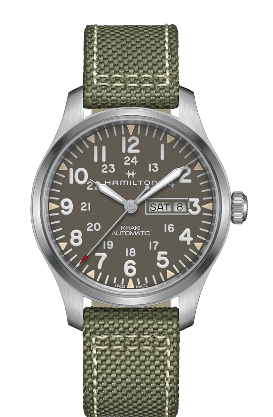 KHAKI FIELD DAY DATE AUTO - Gioielleria Conte