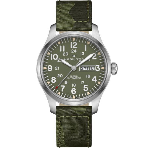 KHAKI FIELD DAY DATE AUTO Carica automatica | 42mm | H70535061 - Gioielleria Conte