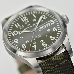 KHAKI FIELD DAY DATE AUTO Carica automatica | 42mm | H70535061 - Gioielleria Conte