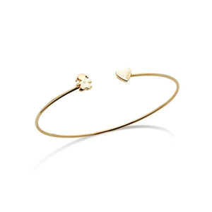 LeBebé | LES PETITS ♡ BRACCIALE BIMBA E CUORE ORO GIALLO E DIAMANTE - Gioielleria Conte